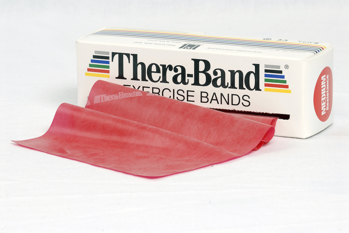 TheraBand Übungsband 5,50 m mittelstark, rot