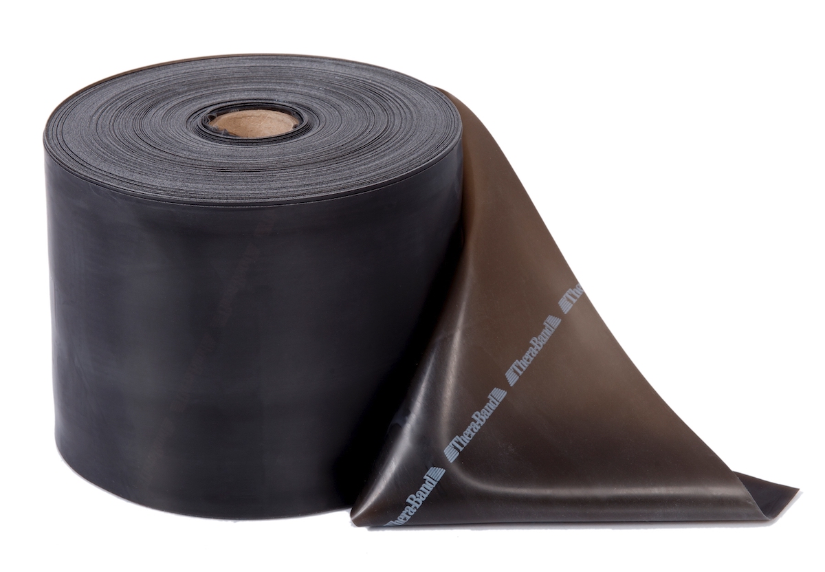 TheraBand Übungsband 45,50 m spezial stark, schwarz TheraBand Übungsband 45,50 m spezial stark, schwarz