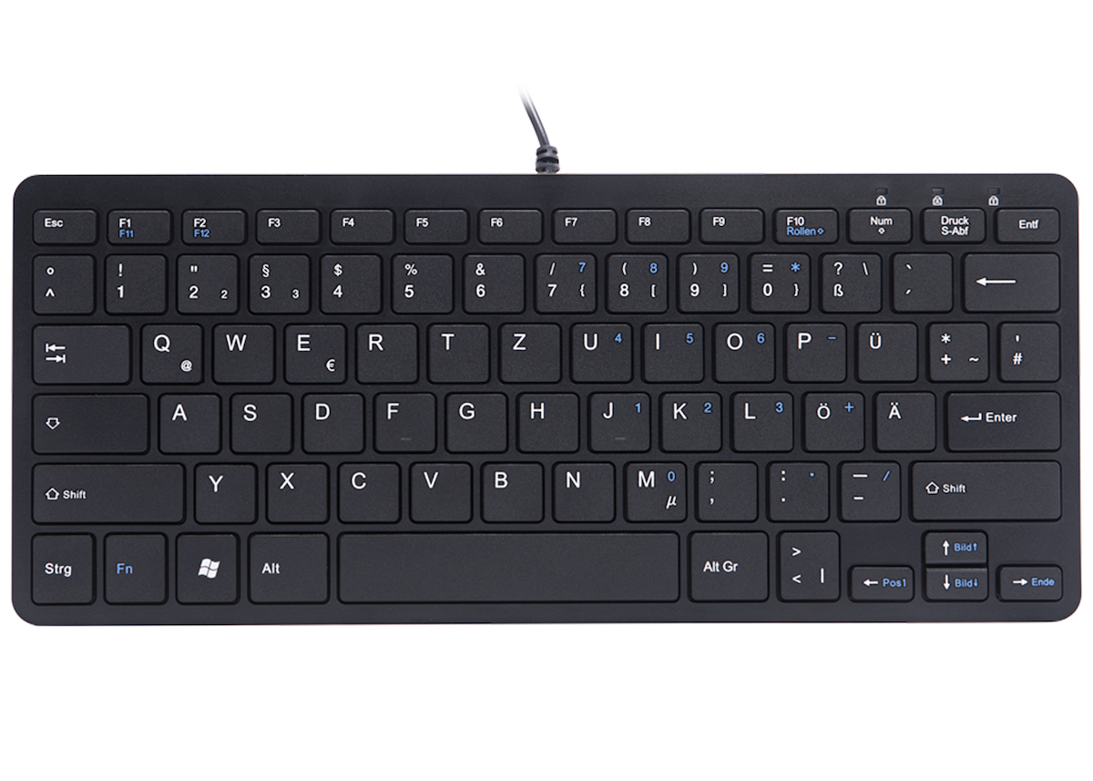 RGO - Compact Keyboard schwarz , DE- Layout