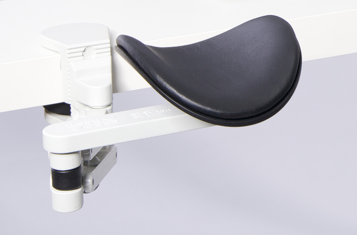 Ergorest ohne Mousepad weiß 330-weiß, 0-für Tischplatte 15 bis 43 mm, 23-Arm lang 125 mm, Pad kurz 130 mm schwarz Ergorest ohne Mousepad weiß 330-weiß, 0-für Tischplatte 15 bis 43 mm, 23-Arm lang 125 mm, Pad kurz 130 mm schwarz