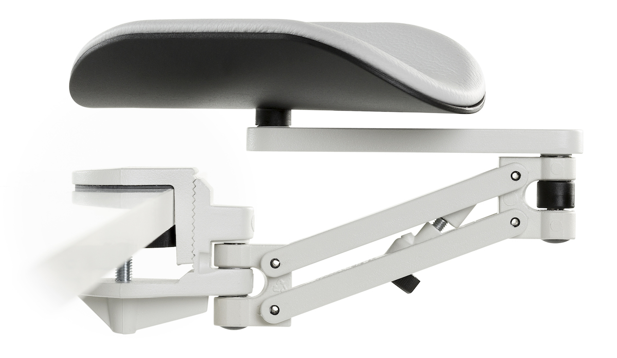 Ergorest ohne Mousepad weiß 330-weiß, 0-für Tischplatte 15 bis 43 mm, 16-Arm lang 125 mm, Pad lang 200 mm grau Ergorest ohne Mousepad weiß 330-weiß, 0-für Tischplatte 15 bis 43 mm, 16-Arm lang 125 mm, Pad lang 200 mm grau