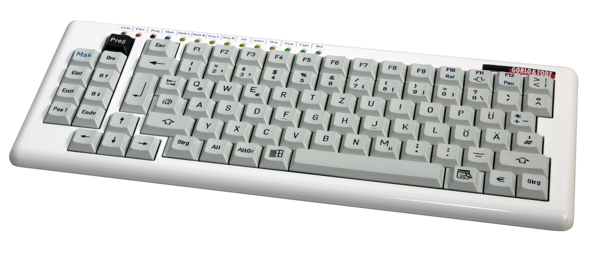 Zeus Einhandtastatur für Linkshänder, Standard ohne Nummernblock Zeus Einhandtastatur für Linkshänder, Standard ohne Nummernblock