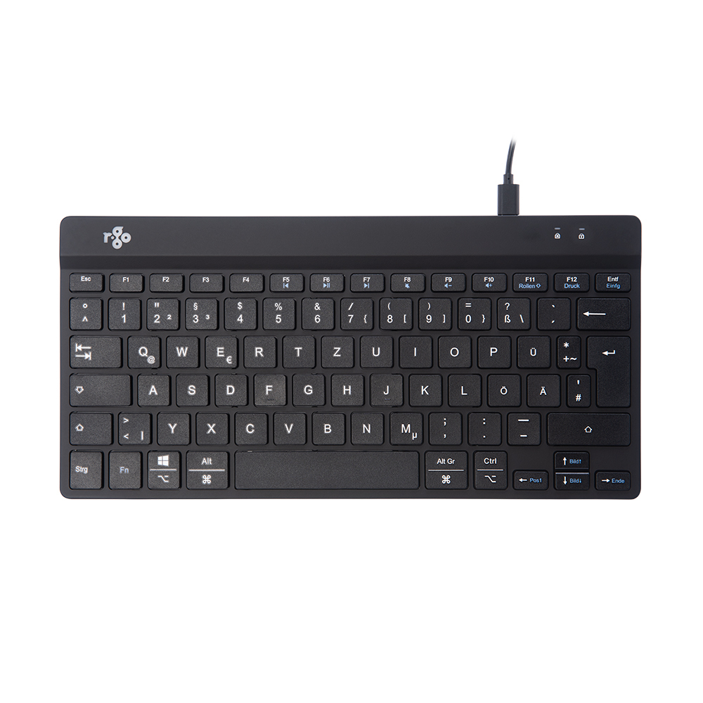 RGO - Compact Break Keyboard DE- Layout, schwarz