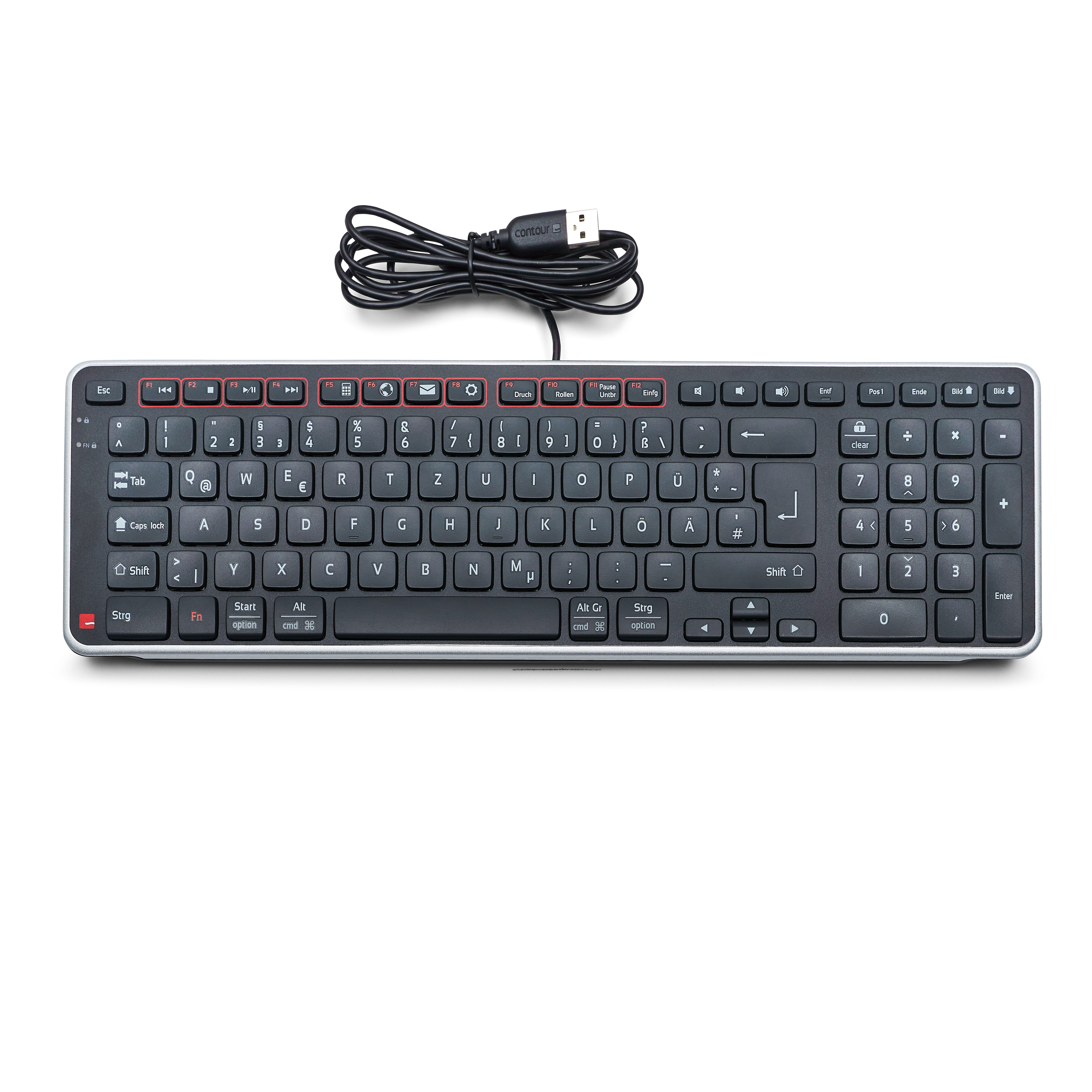 Contour Balance Keyboard Wired - Deutsches Layout QWERTZ
- mit Kabel Contour Balance Keyboard Wired - Deutsches Layout QWERTZ
- mit Kabel