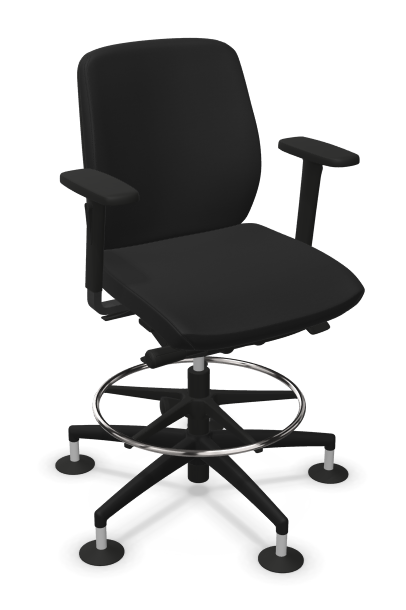 NowyStyl GLOBELINE COUNTER SWIVEL CHAIR MB UPH/P NowyStyl GLOBELINE COUNTER SWIVEL CHAIR MB UPH/P