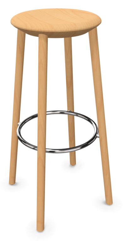 Image Kusch Creva Stool 4L H LGW W