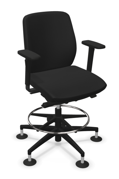 Image NowyStyl GLOBELINE COUNTER SWIVEL CHAIR MB UPH/P