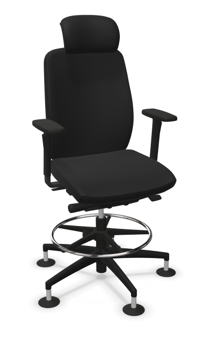 Image NowyStyl GLOBELINE COUNTER SWIVEL CHAIR HB UPH/P