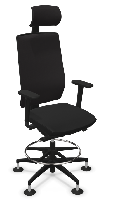 Image NowyStyl GLOBELINE COUNTER SWIVEL CHAIR HB MESH