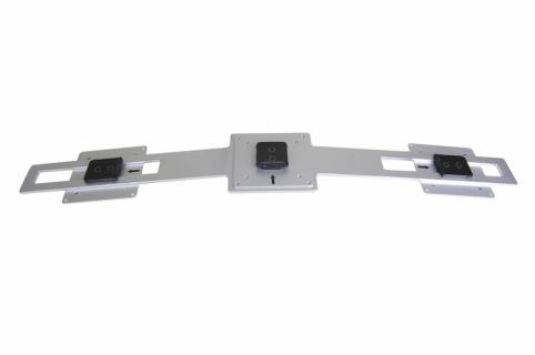 Zubehör: IO-My View Schiene für 2 Monitore silber
