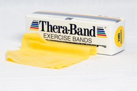 TheraBand Übungsband 5,50 m leicht, gelb