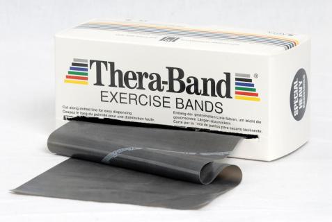 TheraBand Übungsband 5,50 m spezial stark, schwarz