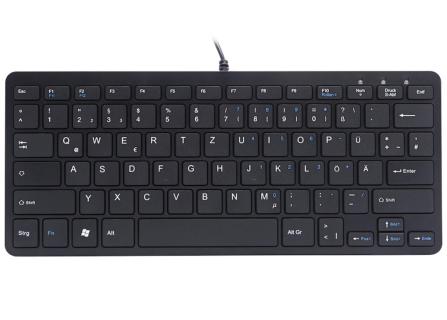 RGO - Compact Keyboard schwarz , DE- Layout