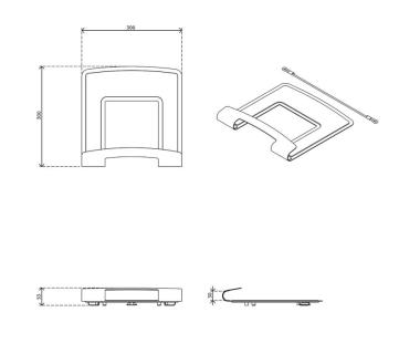 Viewlite Notebookhalterung weiß