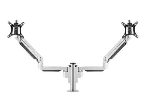 Filex Galaxy Modular Flex Dual Monitorarm Silber