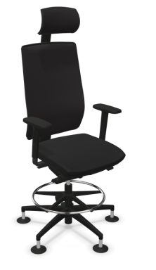 NowyStyl GLOBELINE COUNTER SWIVEL CHAIR HB MESH